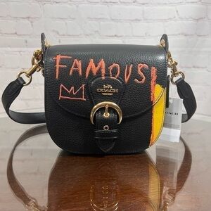 Coach X Jean-Michel Basquiat Kleo famous shoulder/cross body Bag 17 limited edit